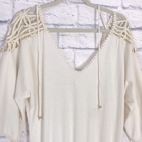 L*Space Callisto cream romper coverup small - Picture 3 of 7